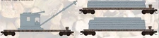 MICRO TRAINS 983 02 254 WEATHERED LOG CARS AND LOADER 3 PACK - NEW