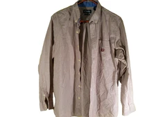 Chaps Ralph Lauren Shirt Men's L Collared Long Sleeve Dress Button Up Easy Care