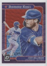 2021 Panini Donruss Optic Diamond Kings Red Wave Prizm Cody Bellinger #26 ut4
