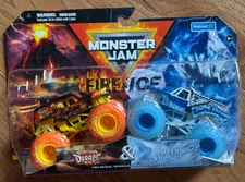 2024 SPIN MASTER MONSTER JAM FIRE & ICE SON-UVA DIGGER & EARTH SHAKER