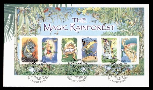 DR WHO 2002 AUSTRALIA FDC MAGIC RAINFOREST S/S w29703