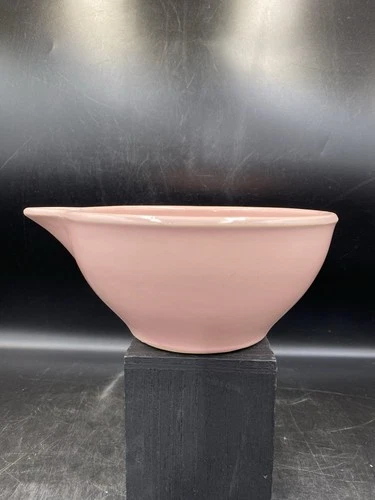 McCoy USA Pottery Pink Kitchen Batter Bowl With Pour Spout