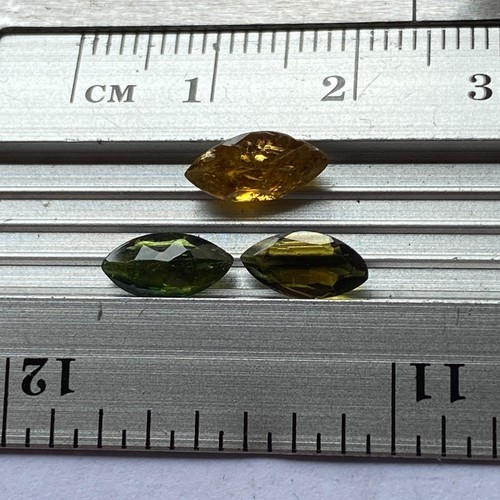 TOURMALINE NATURAL MINED x 3 GEMSTONES FROM MOZAMBIQUE 2.00Ct MFG5345 - Picture 4 of 9