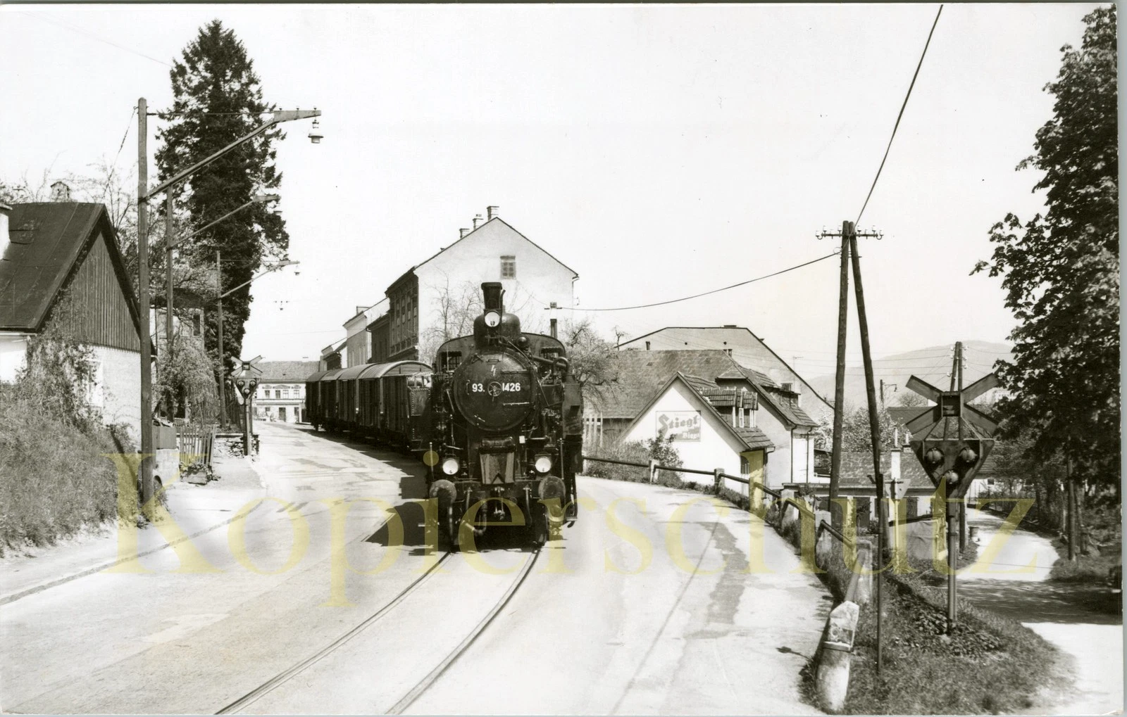 Foto - ÖBB 93 1426 in Linz-Urfahr 3.5.1965 - Bild 1 von 1