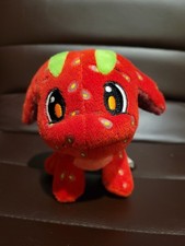 Neopets Strawberry Poogle Plush 2008 No Key Quest Tag