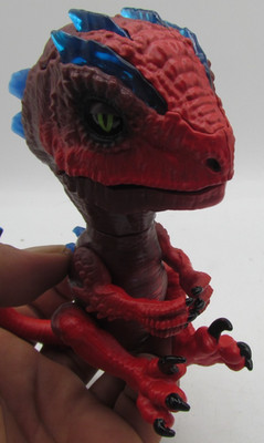 Fingerlings Untamed Radioactive Raptor Gamma 5  Interactive WowWee Red Tested