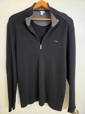 Calvin Klein Men's Shirt Size XL Dark Gray Long Sleeve Minimalist Casual Top
