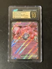 POKEMON CGC PRISTINE 10 TEAM ROCKET'S MEWTWO EX #205 ULTRA RARE BLACK STAR PROMO