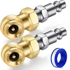 2-Packs Closed Ball Air Chucks, Portable Tire Air Inflating Chuck with 1/4" NPT 