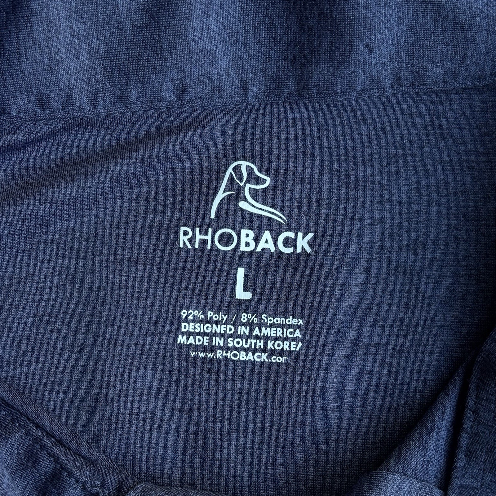 Rhoback Solid Long Sleeve Performance Golf Polo M… - image 4