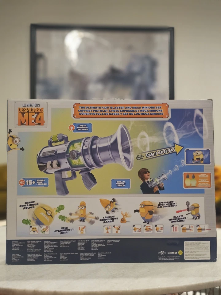 Despicable Me 4 Ultimate Fart Blaster y Mega Minions Set con fórmula perfumada NUEVO Foto 3 de 4