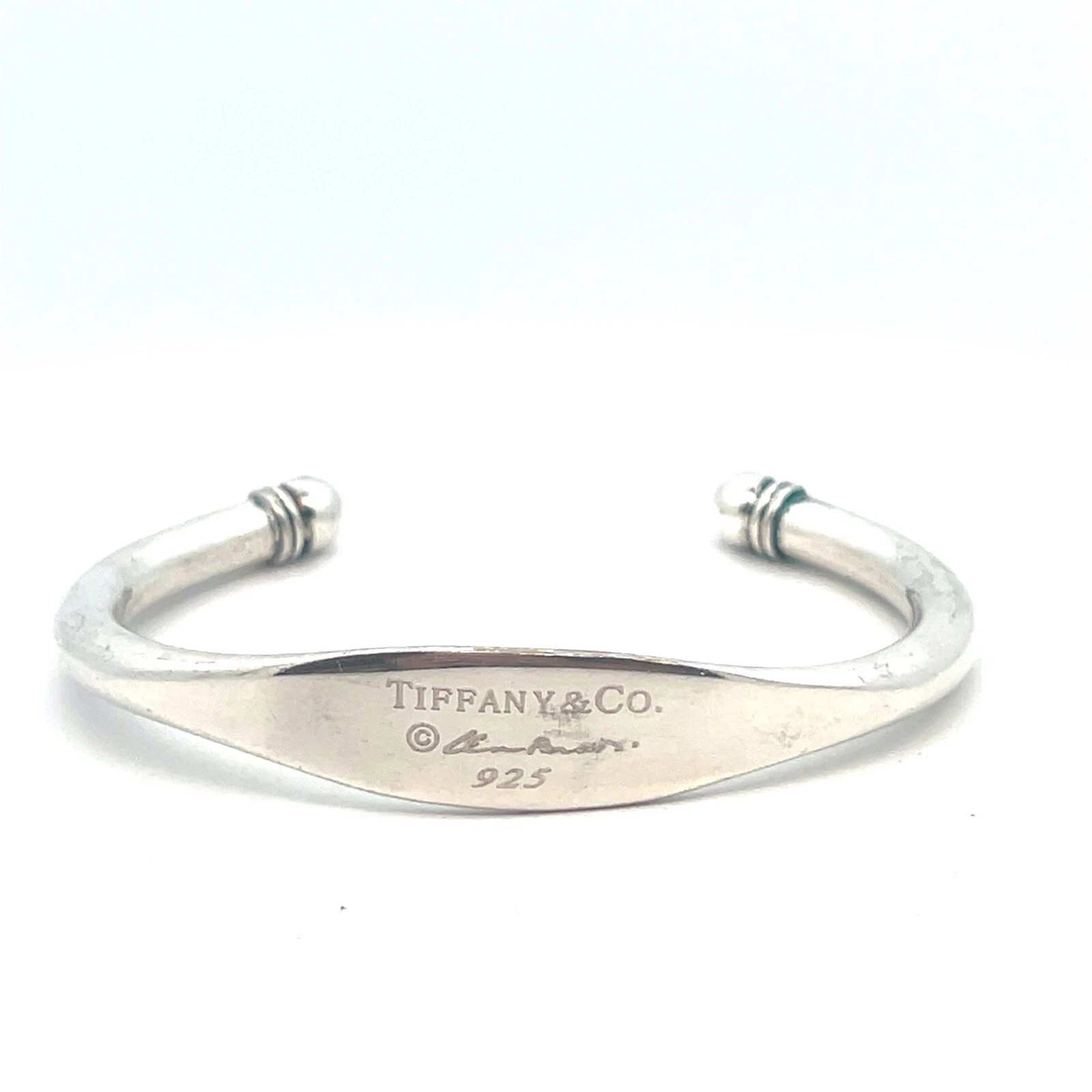 Tiffany & Co. 1997 Elsa Peretti Signature Sterling Silver Cuff Bracelet