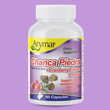 Arymar Chanca Piedra & Cranberry 60 Caps - Natural Kidney Stone Breaker