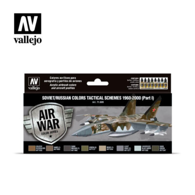 #ad #ad Vallejo 71609 Soviet Russian colors Tactical Schemes 1960 2000 Part I 8 PK $27.69