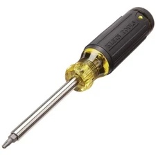 Klein Tools 27in1 Multi-Bit Tamperproof Screwdriver, Black/Yellow, 32307