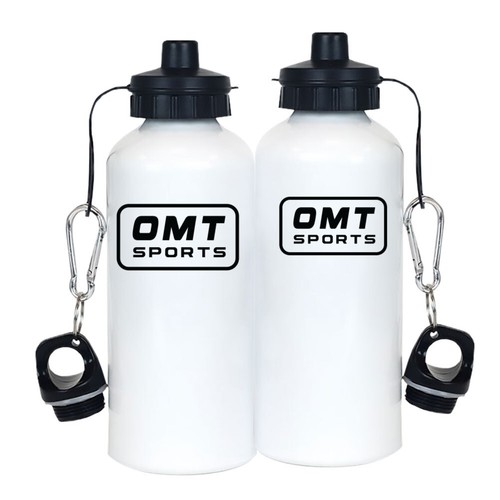 Botella de agua de aluminio con logotipo deportivo One More Time 20 oz - Imagen 2 de 2