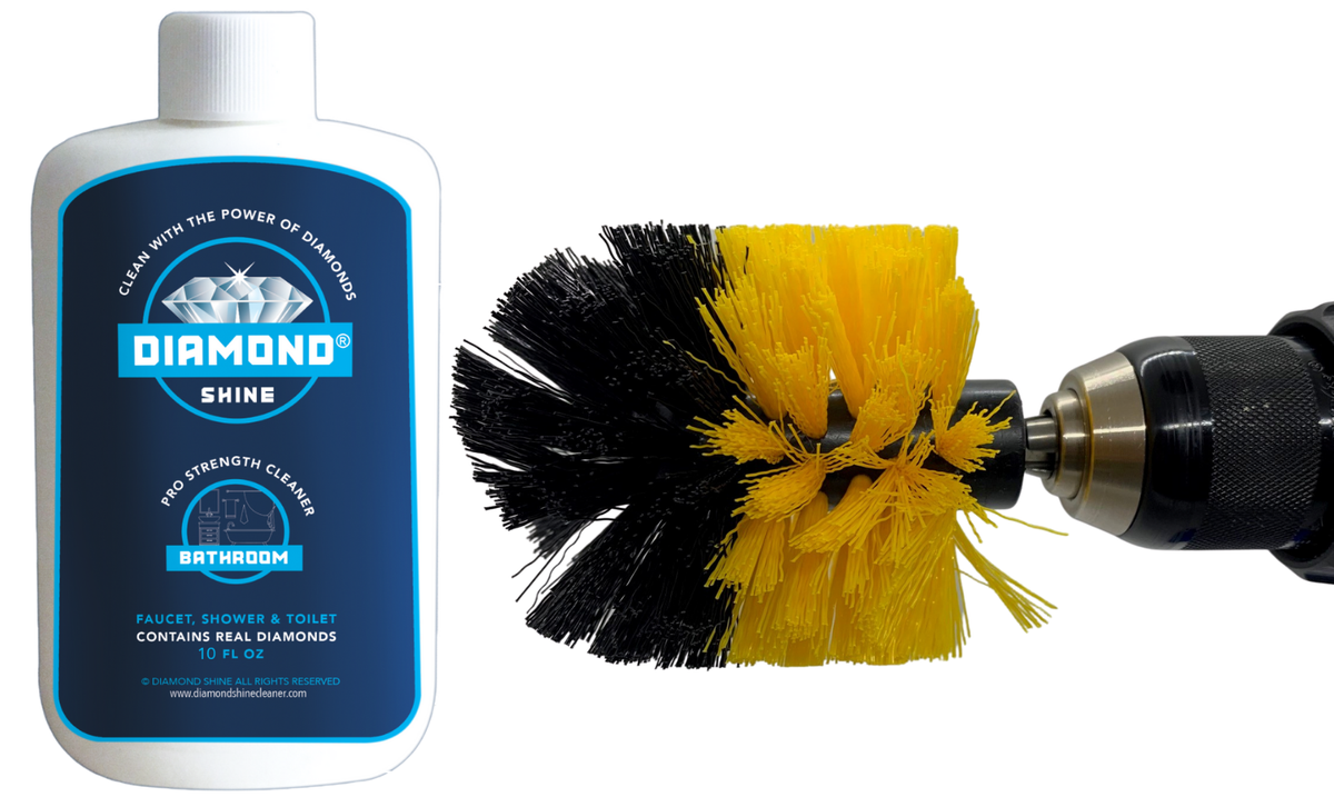 Piece Diamond Shine Bathroom Cleaner Toilet Drill Brush