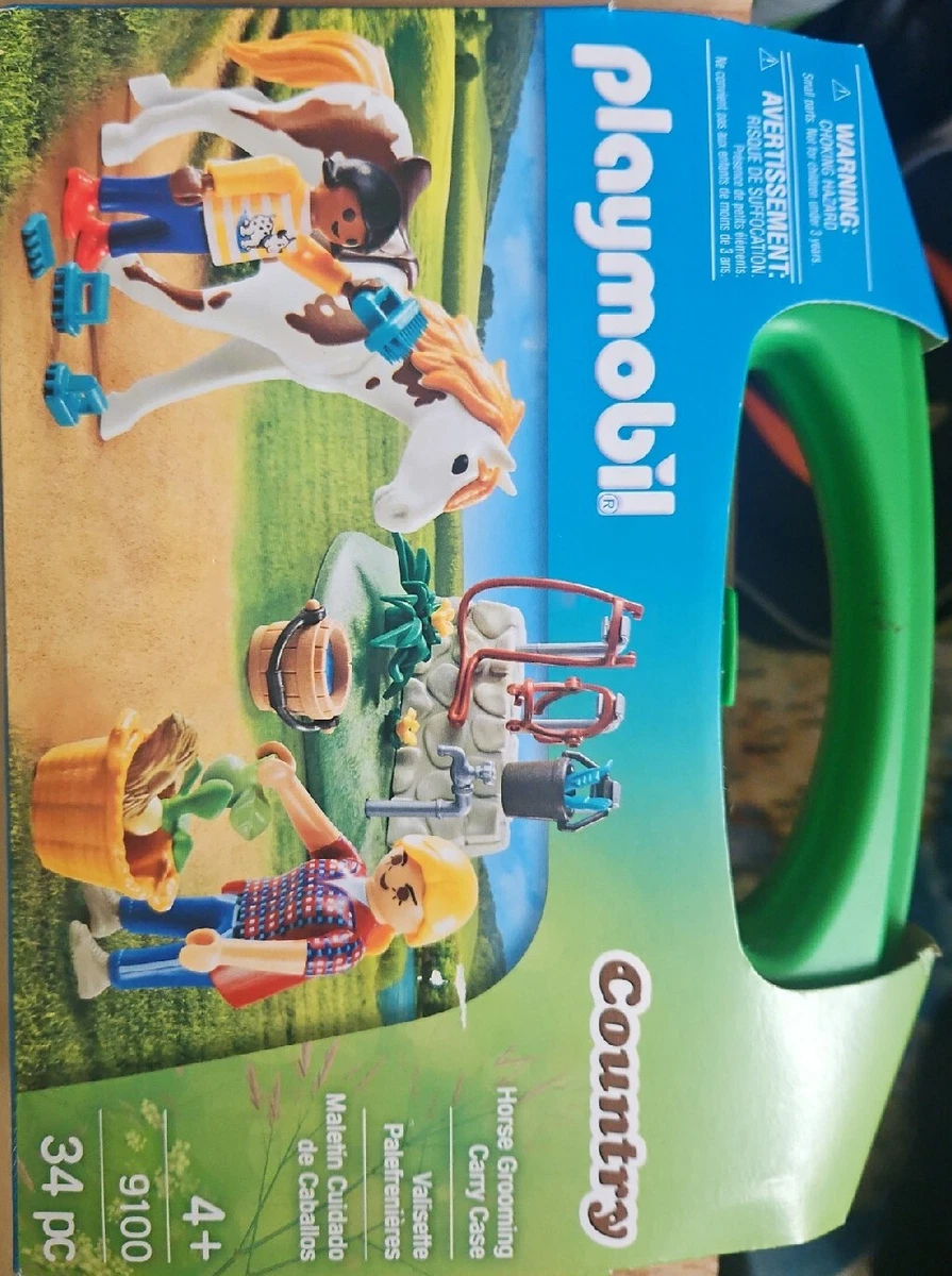PLAYMOBIL Country Horse Grooming Toy Carry Case 9100