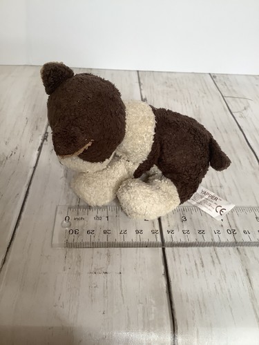 Russ Luv Pets Yapper Puppy Dog Cream Brown Miniature Stuffed Beanbag Plush 5” - Picture 9 of 10