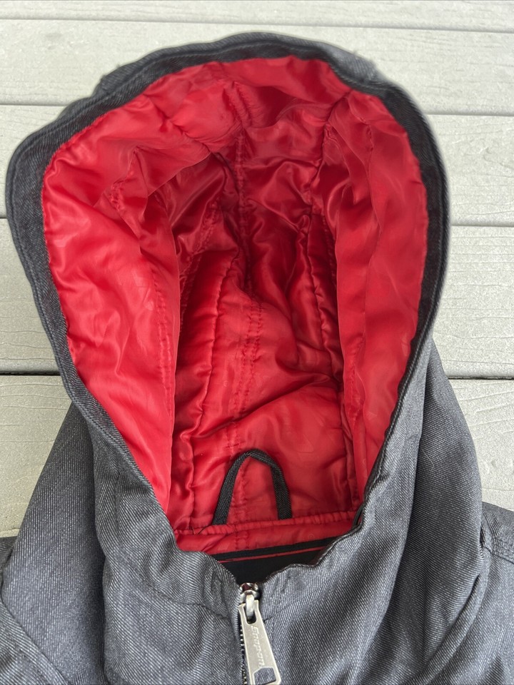 Snap On Tools Charcoal Gray Hooded Jacket Black Men's XL Embroidered