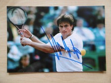 Henri Leconte autograph signed 10x15 cm picture