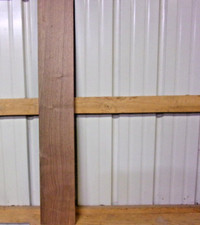 1 PC WALNUT LUMBER WOOD KILN DRIED BOARD 44 3/4"X 7"X 5/8" LOT 1076V 1/4 SAWED