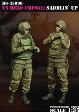 BRAVO 6 35096 VIETNAM WAR U.S. HELO CREW 1  SADDLIN' UP 1:35