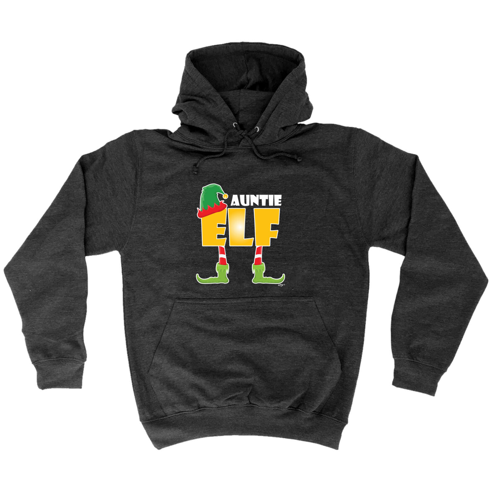 Christmas Elf Auntie Funny Novelty Hoodie for Men & Women