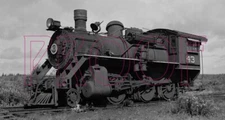 Cumberland Railway & Coal Co. (CRC) Engine 43 at Springhill, NS in 1958 - 8x10