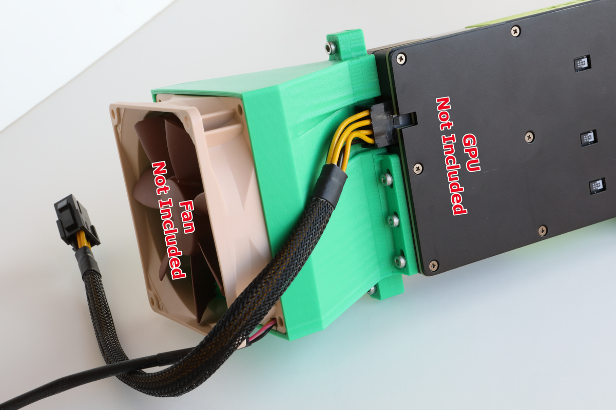 Nvidia Tesla 92mm Fan Adapter for M40, K80, P40, P100, V100 | eBay