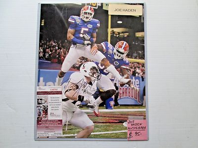 Joe Haden Florida Gators Signed 14 x 11 Picture w/coa JSA