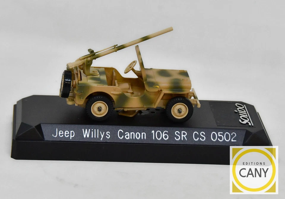 Veicolo Militare Jeep Willys Canon Di 106 Limitata e Numerata - Verem - 1/50 - Immagine 4 di 4