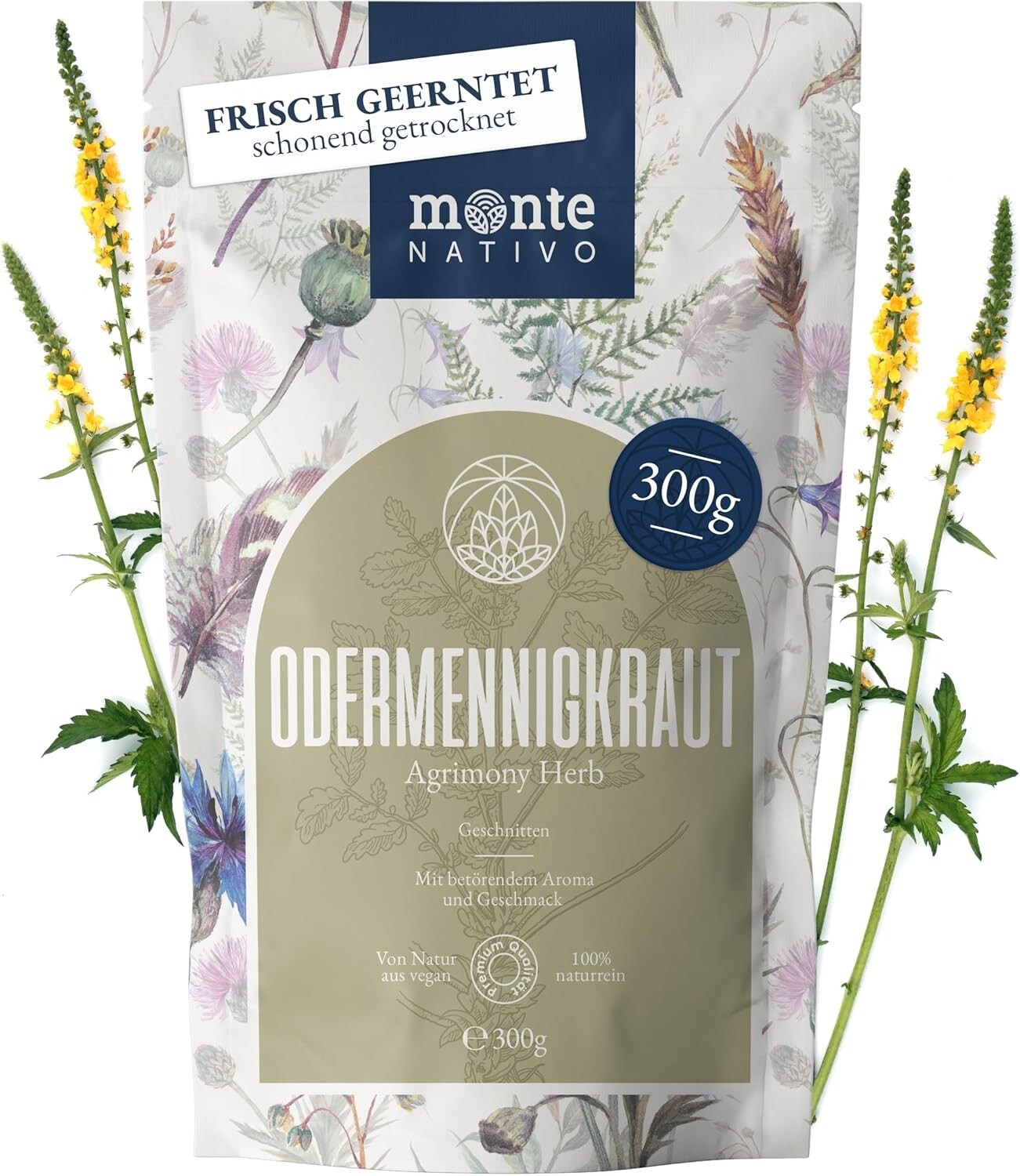 Té De Odermennig 300 g 100% Natural Aromático Hierbas Para Infusiones Saludables