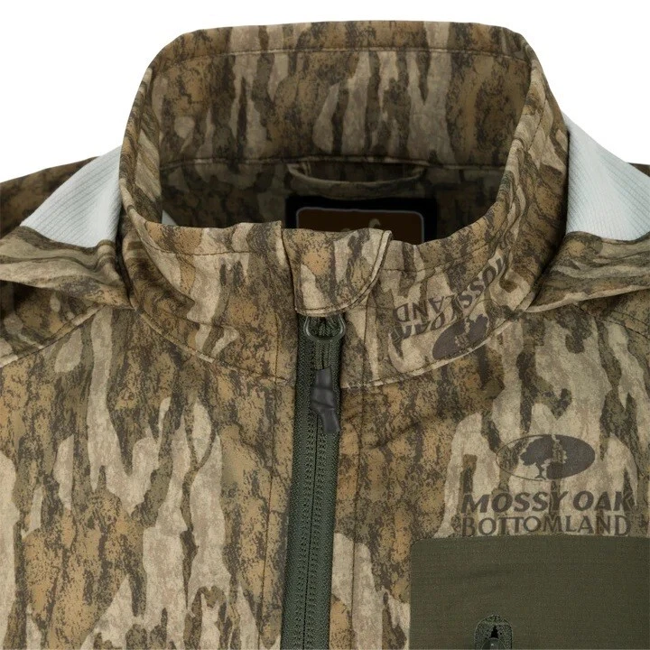 Drake Ol Tom OT7530 Men's RAIN BRAKE Lightweight Bottomland Turkey Hooded Jacket - Image 4 of 4