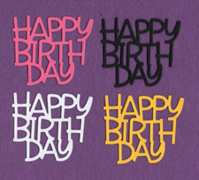 HAPPY BIRTHDAY big 20 die cuts scrapbook cards