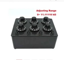 Precision Variable Decade Resistor 6 Dials Adjustable DC Resistance Box