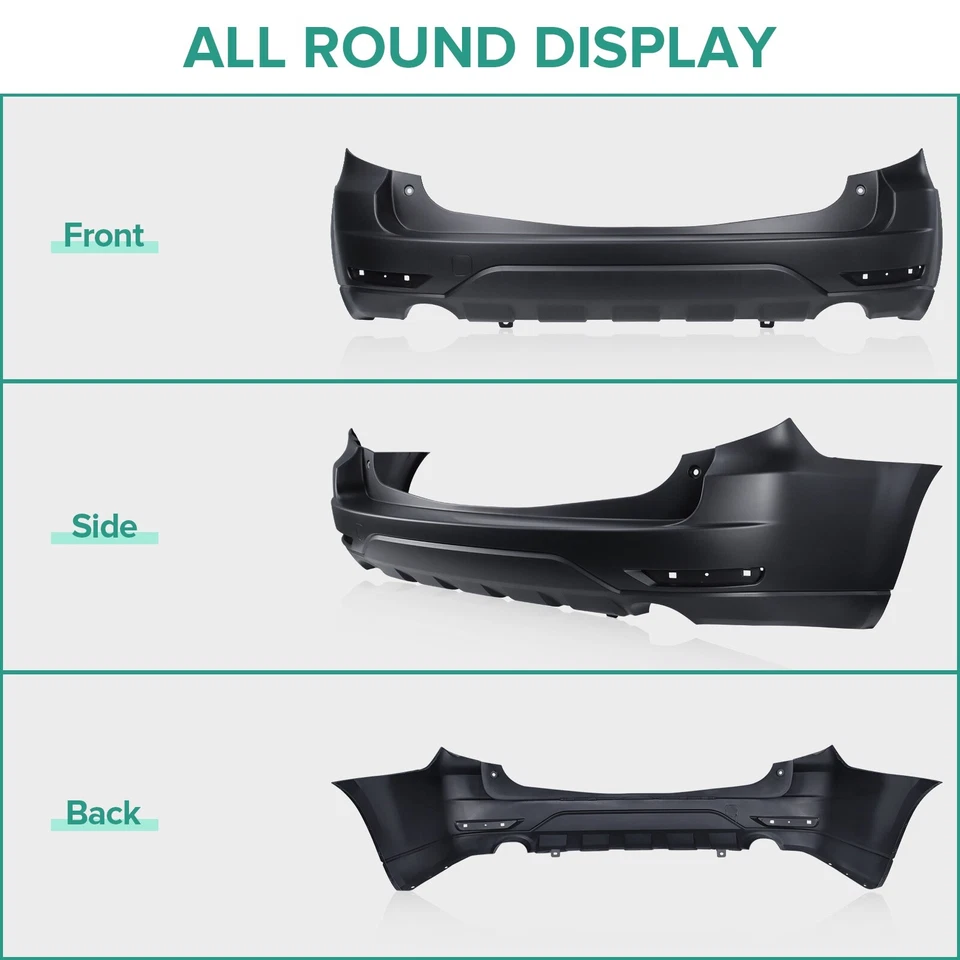 Black Plastics Rear Bumper Cover For 2009-2013 Subaru Forester 57704SC010 - Image 4 of 4