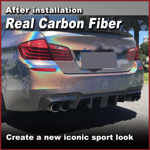 Difusor trasero de carbono difusor faldón trasero con luz para BMW F10 paquete M 2011-2016 - Imagen 2 de 11