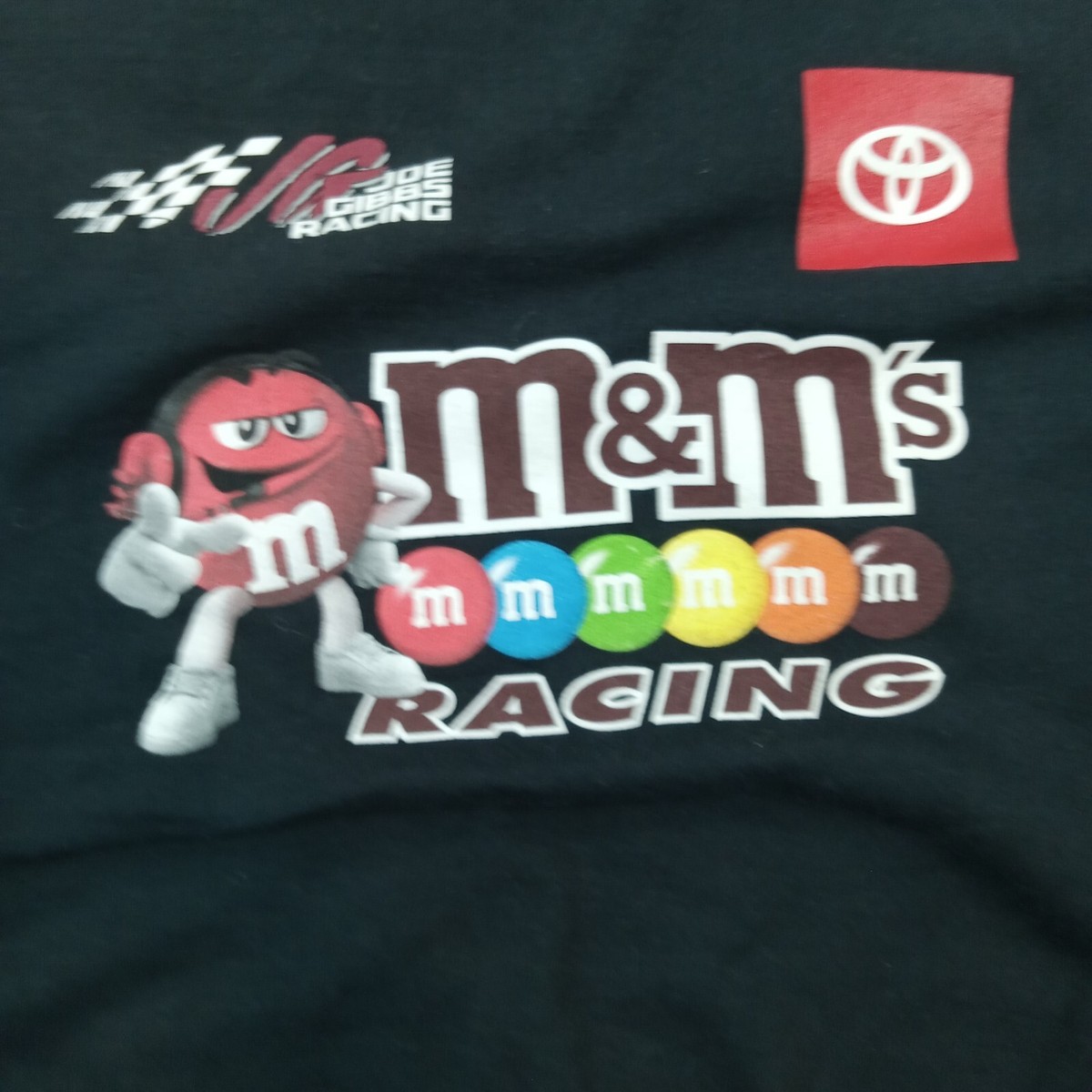M&M's Racing Sweatshirt Mens Medium Black Long Sleeve Joe