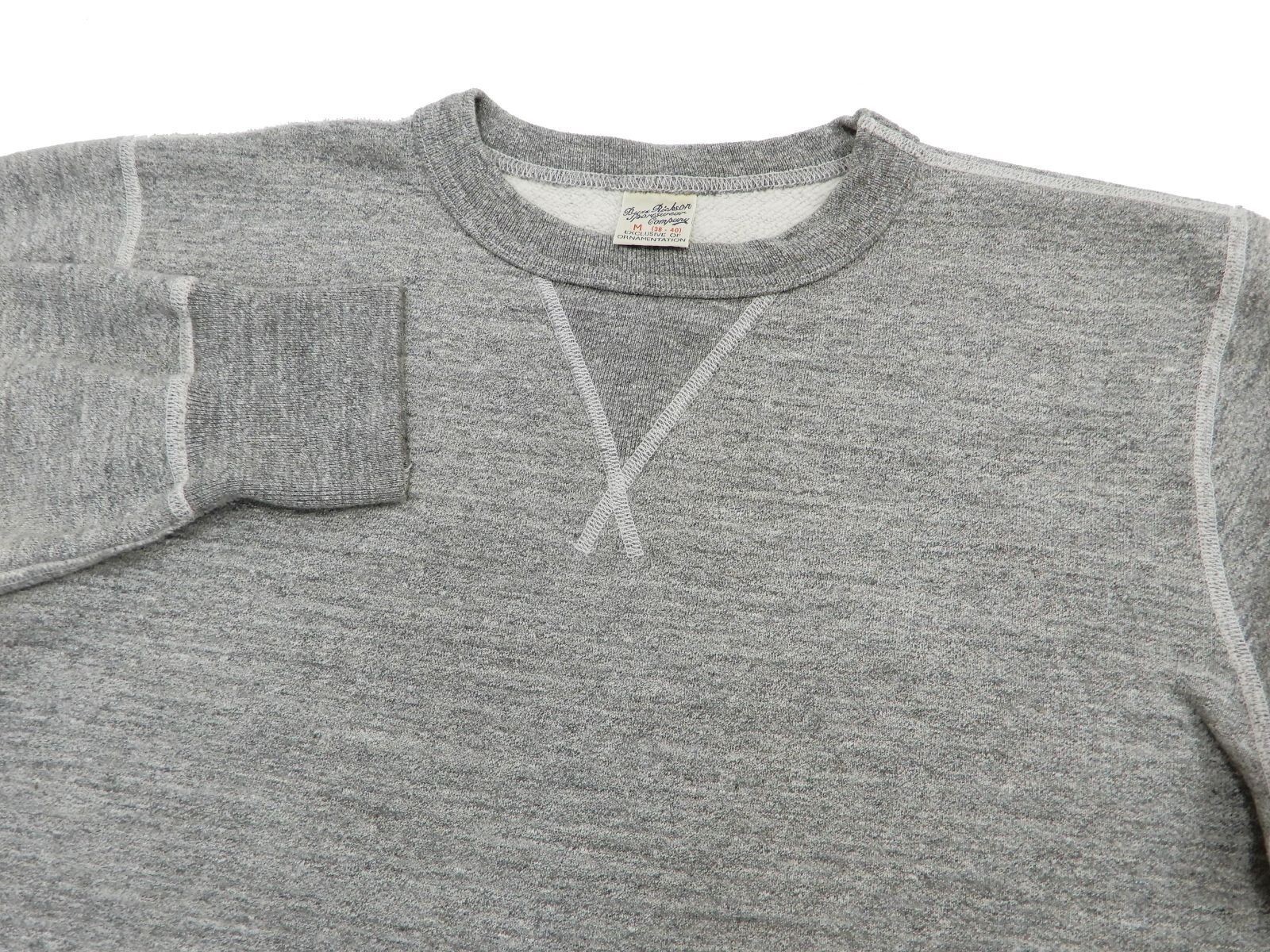 Buzz Rickson's BR65622 Set-in Crew Neck Sweatshirt Heather Gray size Large NEW