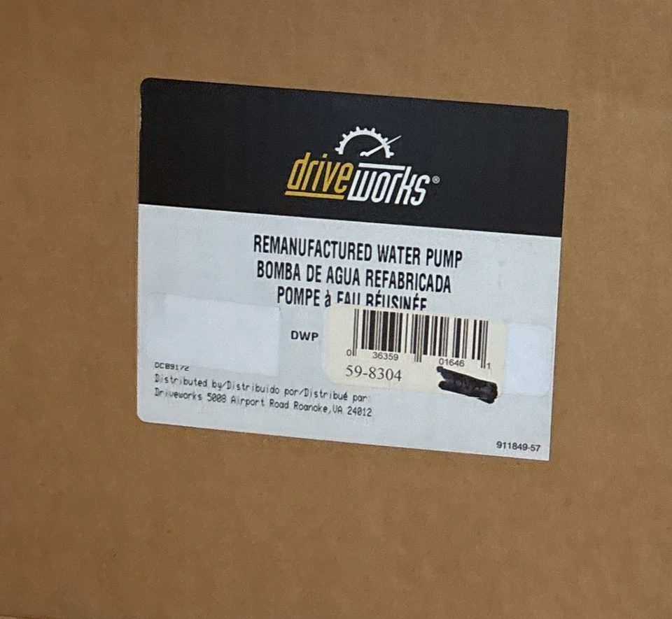 Bomba de agua motor Reman DriveWorks 59-8304 xref. 414037 Foto 4 de 4