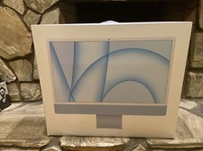 Apple iMac Blue 24 Inch A2438 EMPTY BOX only - great condition inserts included