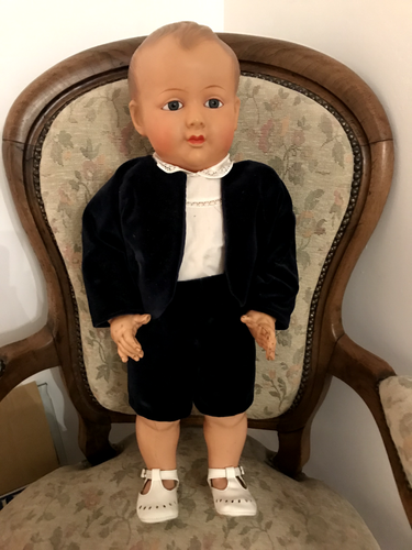 Baigneur Petitcollin Tête d’Aigle 60 cm – celluloïid ancien