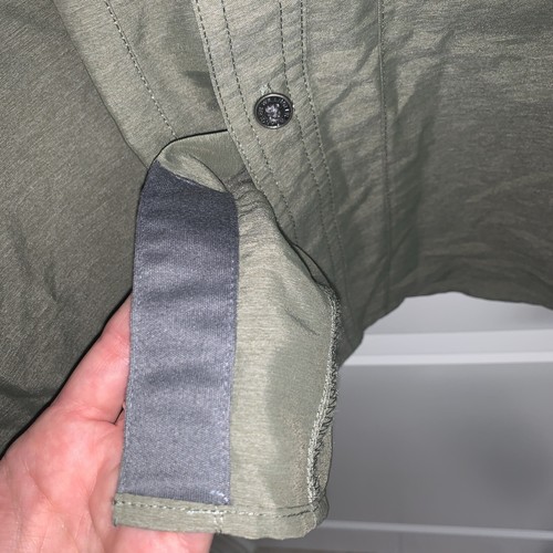 Camicia da uomo Wrangler ATG All Terrain Gear verde con bottoni nuova con etichette taglia 3XT - Foto 9 di 10