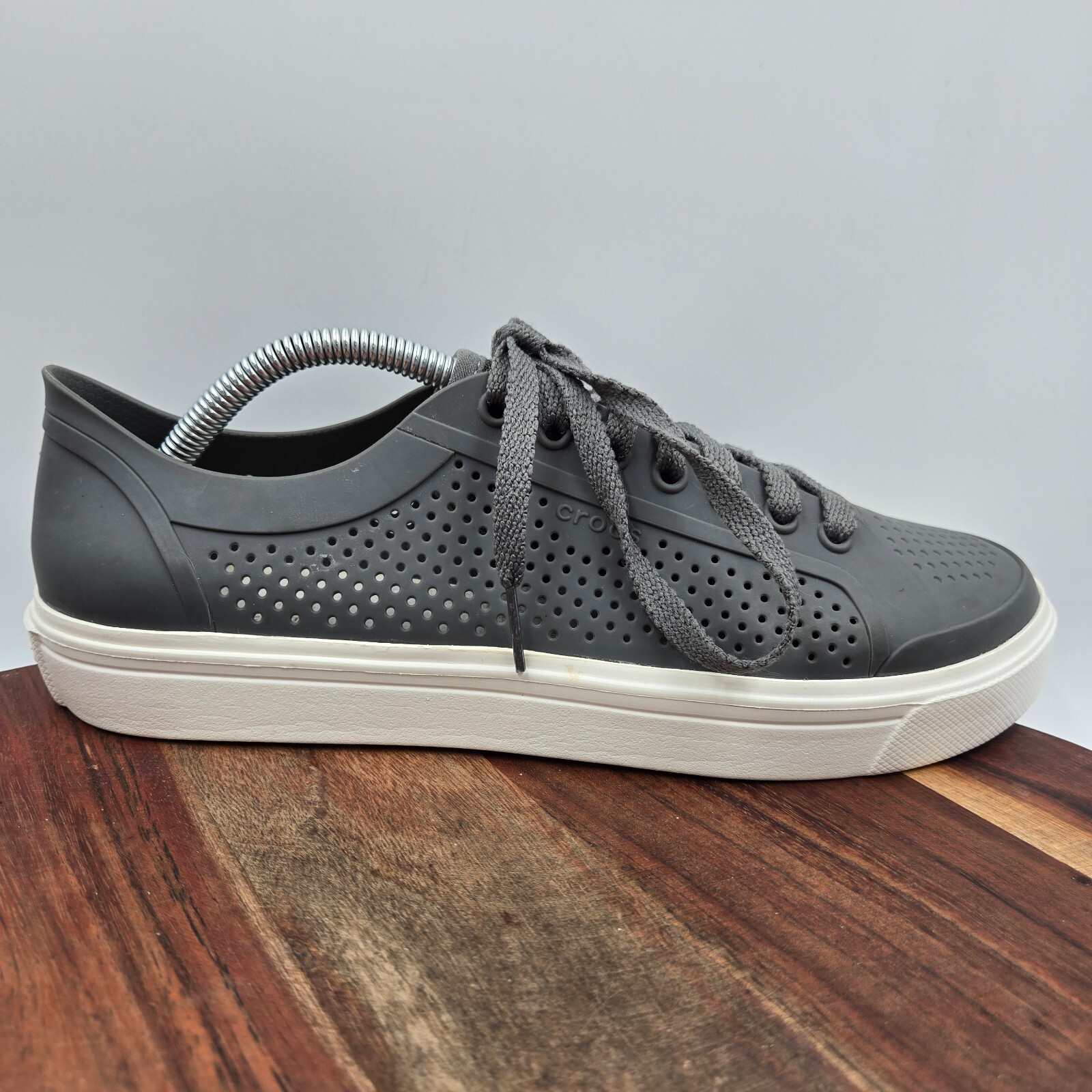 Crocs Citilane Roka Shoes Women's 11 Gray Lace Up Comfort Wa