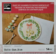 Artist's Loft - Paint-By-Number Plywood Surface Kit - 'Christmas/Noel' - New