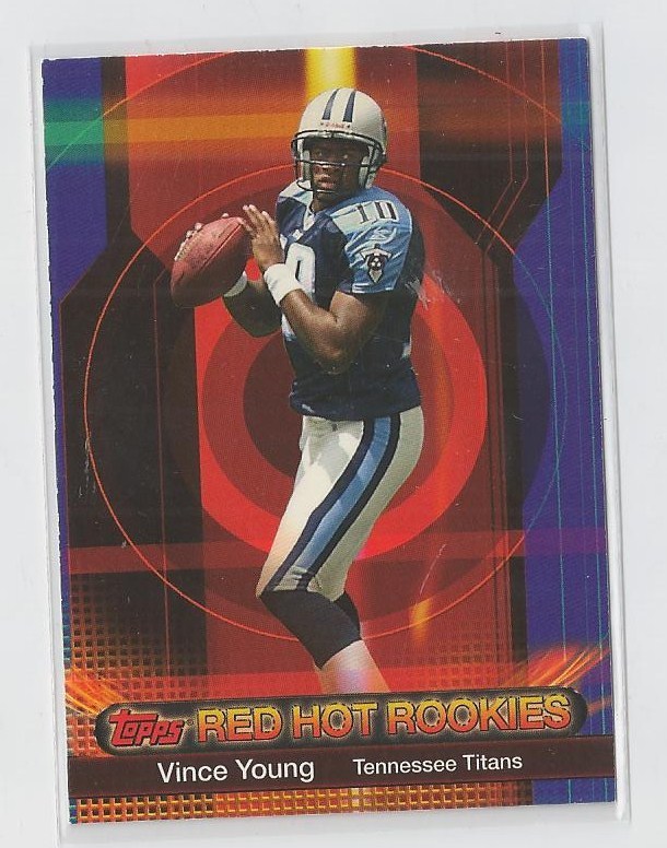2006 TOPPS RED HOT ROOKIES INSERT RC #9 VINCE YOUNG TITANS MINT L@@K