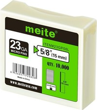 meite 23 Gauge Pin Nails 5/8-Inch Micro Headless Piner Nails Galvanized 10,000