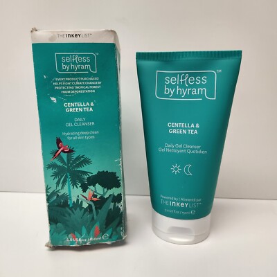 Selfless by Hyram Inkey List Centella & Green Tea Face Daily Gel Cleanser 5 oz