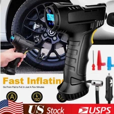 Air Tire Pump Inflator Compressor Digital Electric Portable 150 PSI w/ LED Light